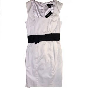 White House Black Market Belted Sheath Dress, Sz 2